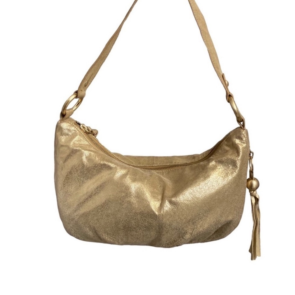 Gold HOBO Phoebe Shoulder Bag
